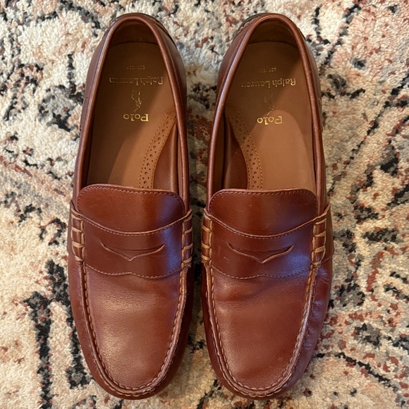 Polo by Ralph Lauren Tan Leather Loafers - Picture 4 of 4